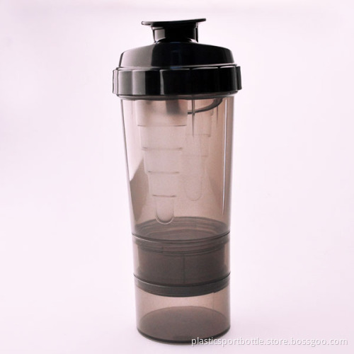 hot selling three layers high quality BPA free plastic shaker bottle for promotion gifts